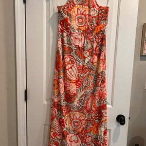 Loft Floral Sleeveless Maxi Dress